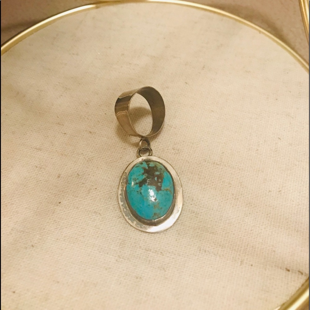 Joe & Matilda Sterling Silver + Turquoise Pendant
